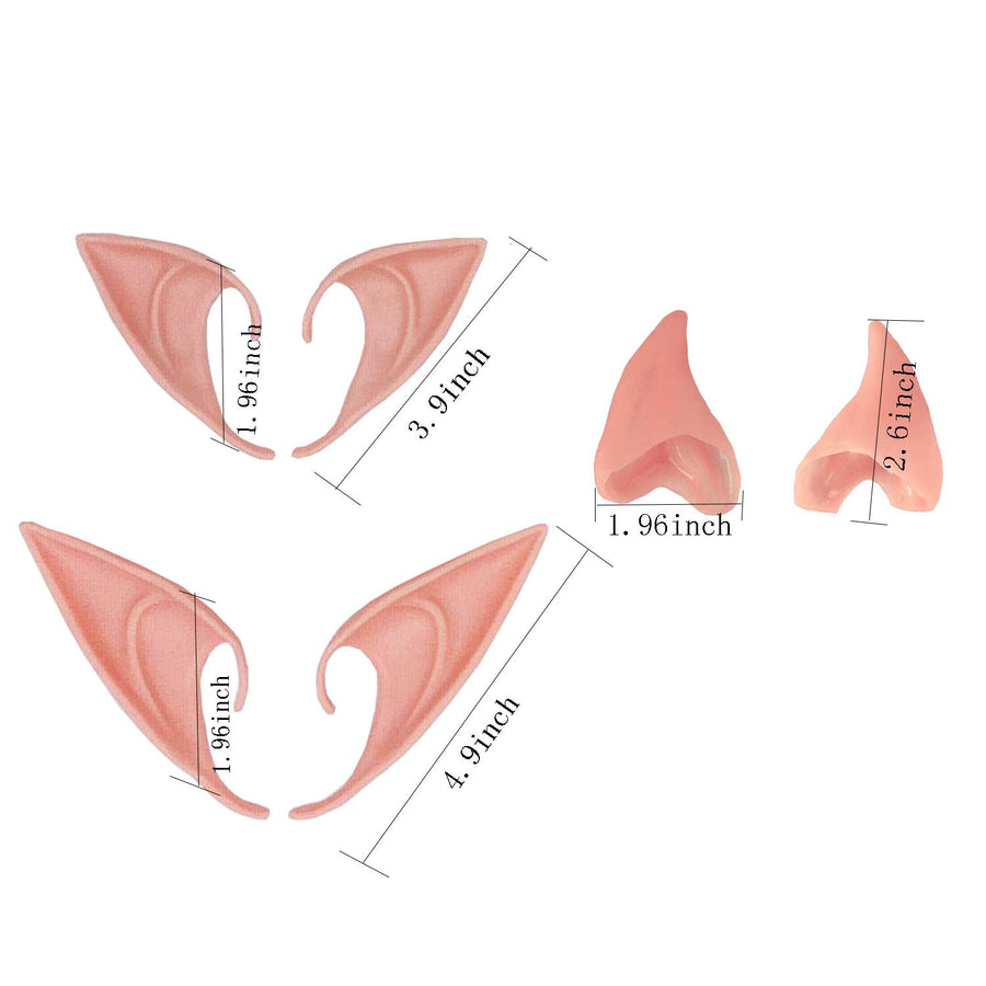 6 Pair Fairy Pixie Elf Ears for Halloween Christmas Cosplay by Kbraveo
