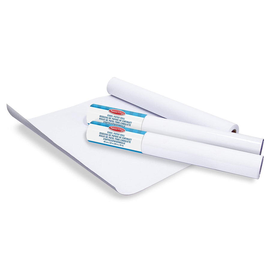 Melissa & Doug Deluxe Easel Paper Roll Replacement (18 inches x 75 feet) - 2-Pack