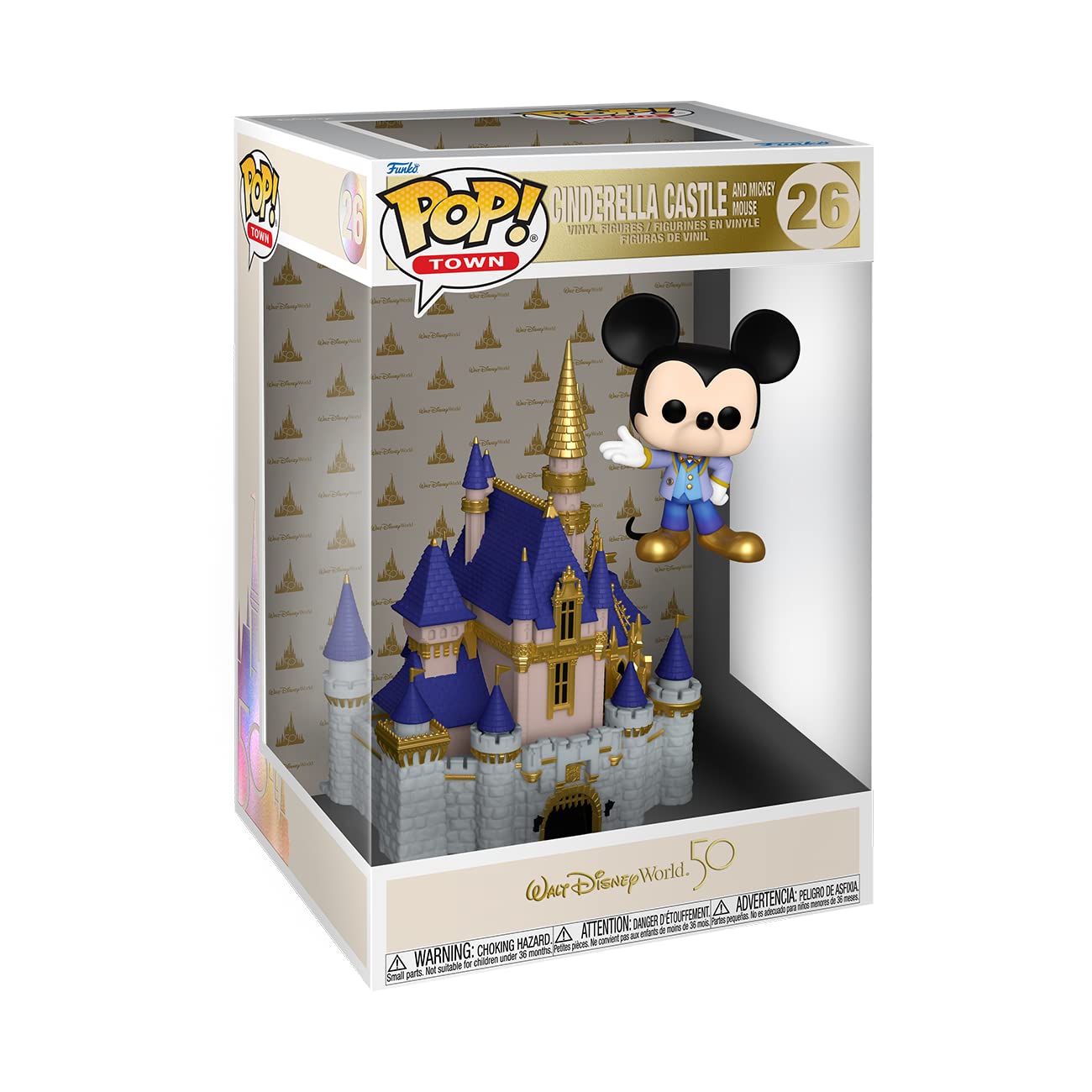 Funko Pop! Town: Walt Disney World 50th - Cinderella Castle with Mickey Mouse