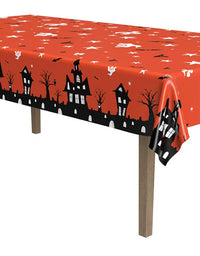 Haunted House Tablecover Party Accessory 54" x 108" (1 count)(1/Pkg)
