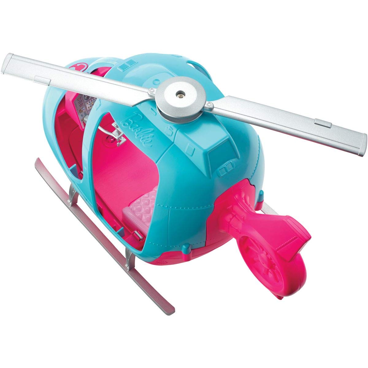 Barbie Helicopter, Pink and Blue with Spinning Rotor