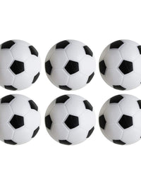 Table Soccer Foosballs Replacements Mini Black and White Soccer Balls (6 Pack)
