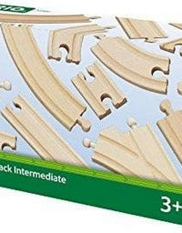 BRIO World 33402 Expansion Pack Intermediate | Wooden Train Tracks for Kids Age 3 and Up
