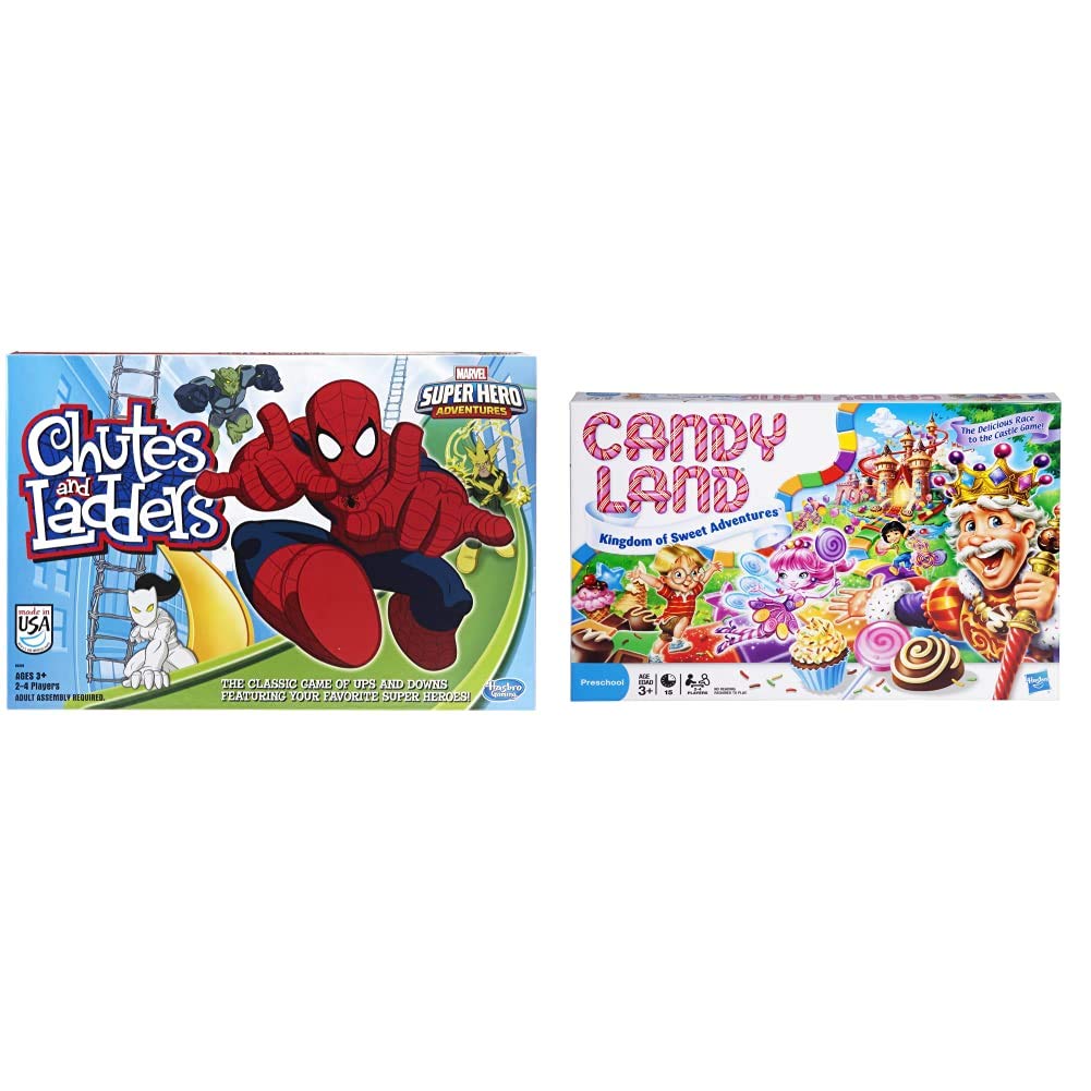 Hasbro Gaming Marvel Spider-Man Web Warriors Chutes & Ladders Game (Amazon Exclusive)