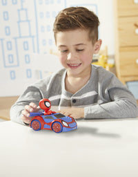 Marvel Spidey and His Amazing Friends Spidey Action Figure and Web-Crawler Vehicle, for Kids Ages 3 and Up
