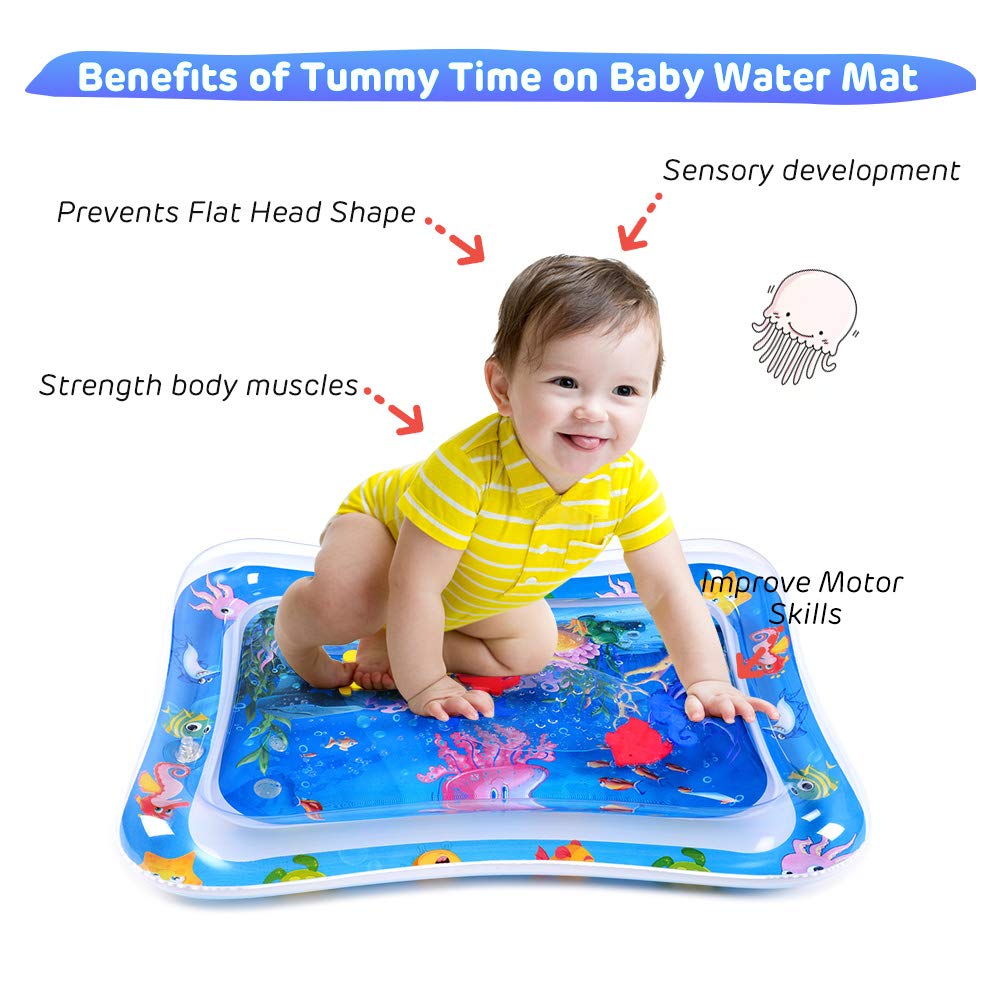 MAGIFIRE Tummy Time Baby Water Mat,Water Play Mat for 3 6 9 Months Baby Infant Toy Newborn Boy Girl