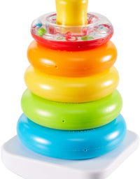 Fisher-Price Rock-a-Stack, Bat-at Ring-Stacking Toy for Infants Ages 6 Months and Older
