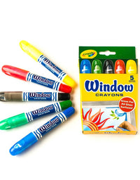 Crayola Washable Window Crayons - 5-count
