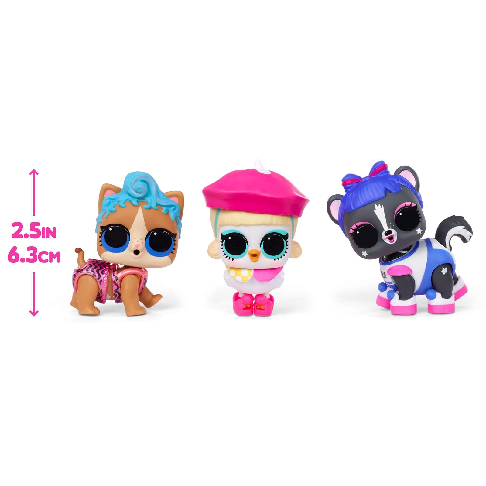 LOL Surprise Color Change Pets 2 Pack Exclusive with 6 Surprises Including Outfit, Accessories, Color Change Ball- Collectible Doll Toy, Gift for Kids, Toys for Girls Boys Ages 4 5 6 7+ Years Old