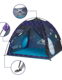 Space World Play Tent-Kids Galaxy Dome Tent Playhouse for Boys and Girls Imaginative Play-Astronaut Space for Kids Indoor and Outdoor Fun, Perfect Kid’s Gift- 47" x 47" x 43"
