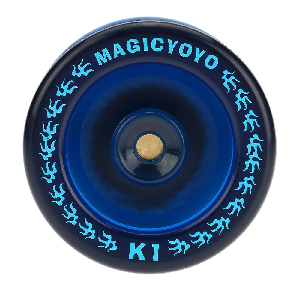 MAGICYOYO Responsive YoYo K1-Plus with Yoyo Sack + 5 Strings and Yo-Yo Glove Gift (Blue)