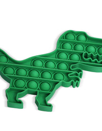 HILUDEER Pop Fidget Popping Toy , Anxiety and Stress Relief Pop Sensory Toys Silicone Logic Board Game It for Teens Kids and Adults (Green Dinosaur)
