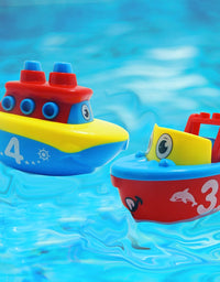 3 Bees & Me Bath Toys for Boys and Girls - Magnet Boat Set for Toddlers & Kids - Fun & Educational
