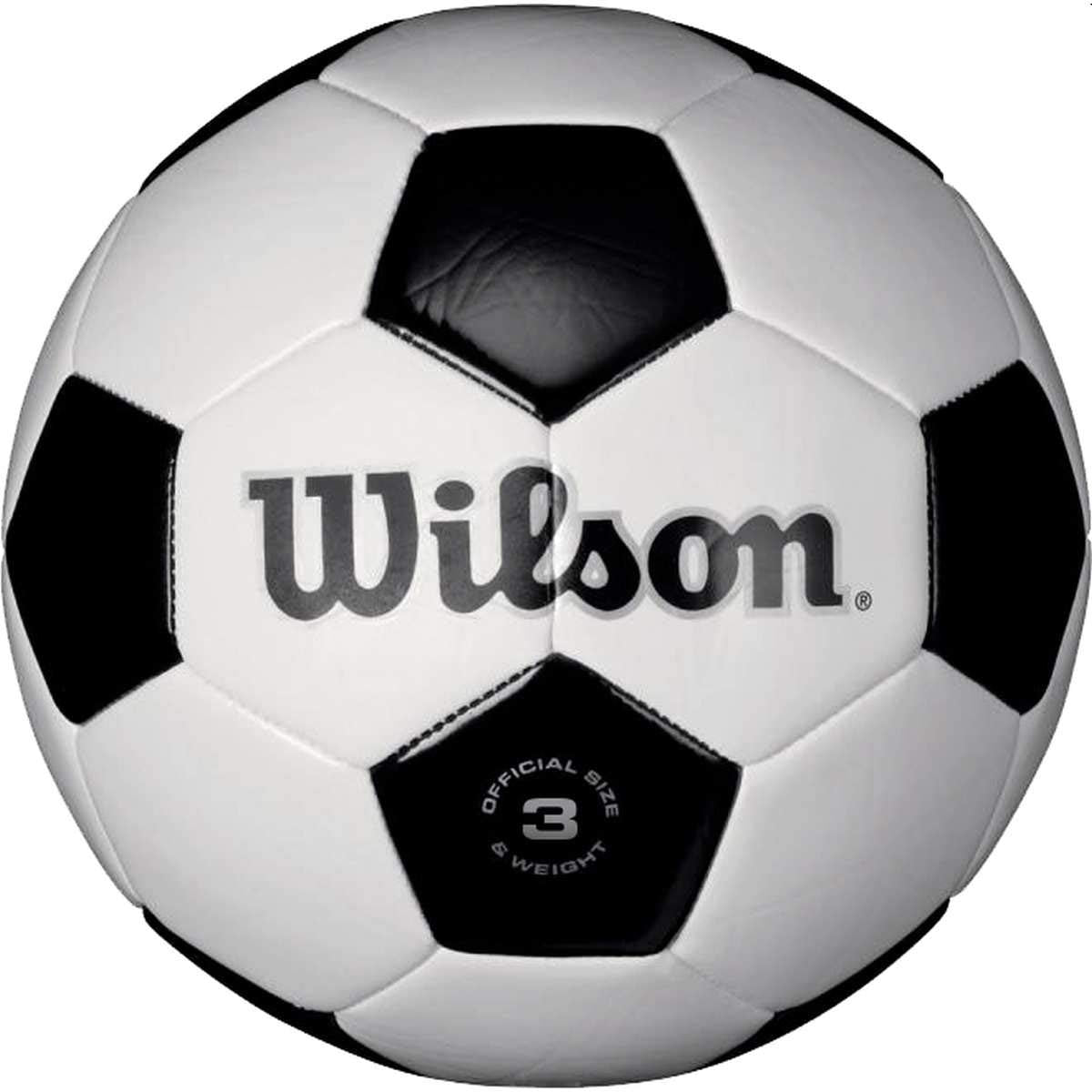 Wilson Traditional Soccer Ball - White/Black, Size 3