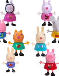 Peppa Pig Forever Friends Figure Pack, Set of 8 - Includes Character Figures of Peppa, George Pig, Suzy Sheep, Zoe Zabra and More - Toy Gift for Kids - Ages 2+
