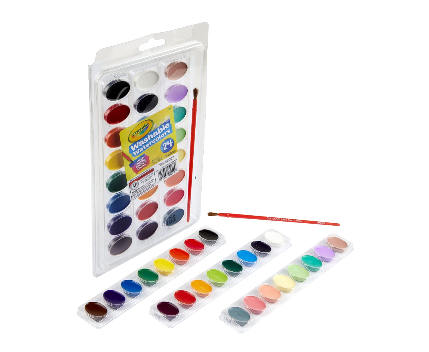 Crayola Washable Watercolors, Paint Set for Kids, Gift, 24 Count