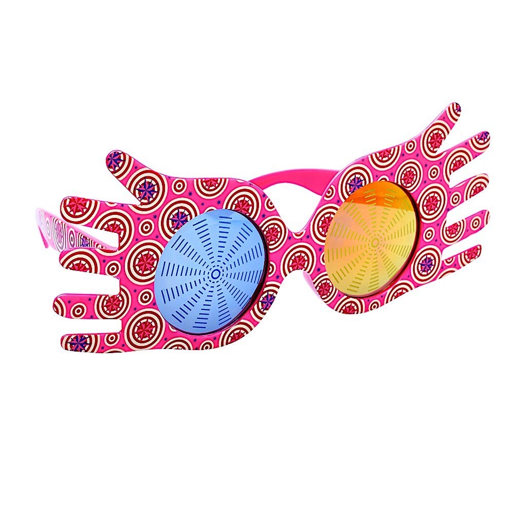 Sun-Staches Official Luna Lovegood Character Sunglasses Novelty Costume Party Favor Sunglasses UV400 Pink