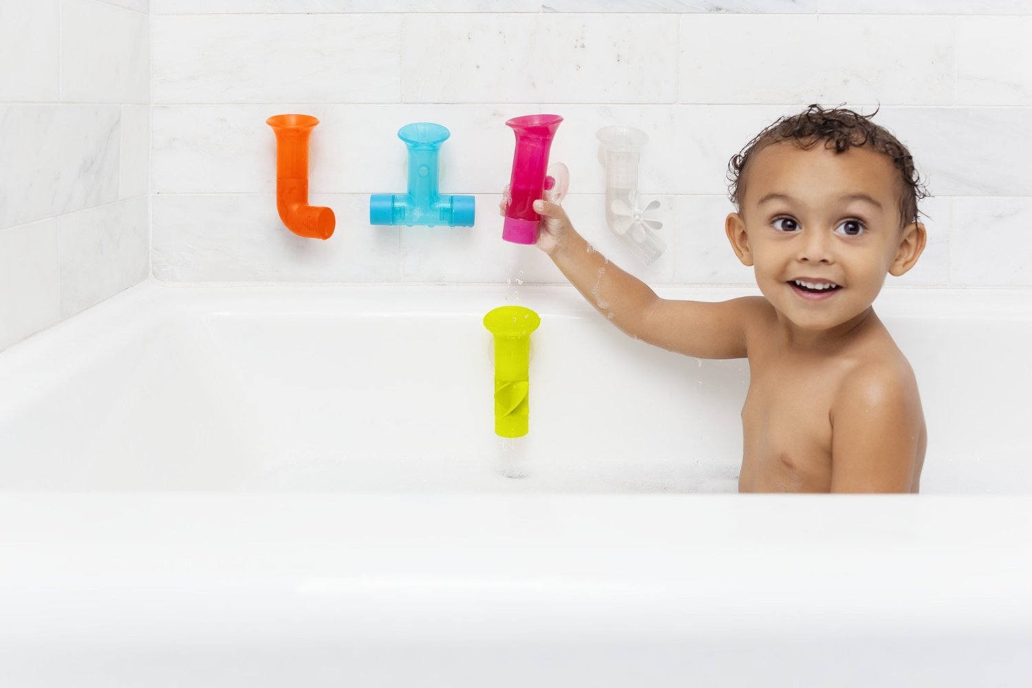 Boon, Building Bath Pipes Toy Set 5, Blue
