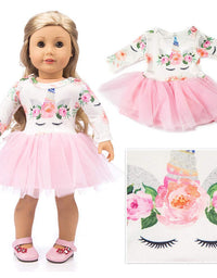 ZQDOLL 19 pcs Girl Doll Clothes Gift for American 18 inch Doll Clothes and Accessories, Including 10 Complete Sets of Clothing
