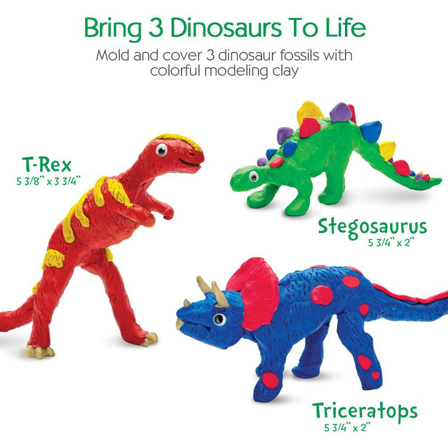Creativity for Kids Create with Clay Dinosaurs - Build 3 Dinosaur Figures with Modeling Clay