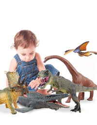 Jaysompro 5 PCS Jumbo Dinosaur Set -Realistic Looking Dinosaur Figures with Play Mat for Dinosaur Lovers-Kids Perfect Holiday Party Gifts-Dinosaur Toy Boys,Girls ,Children's Birthday Favors
