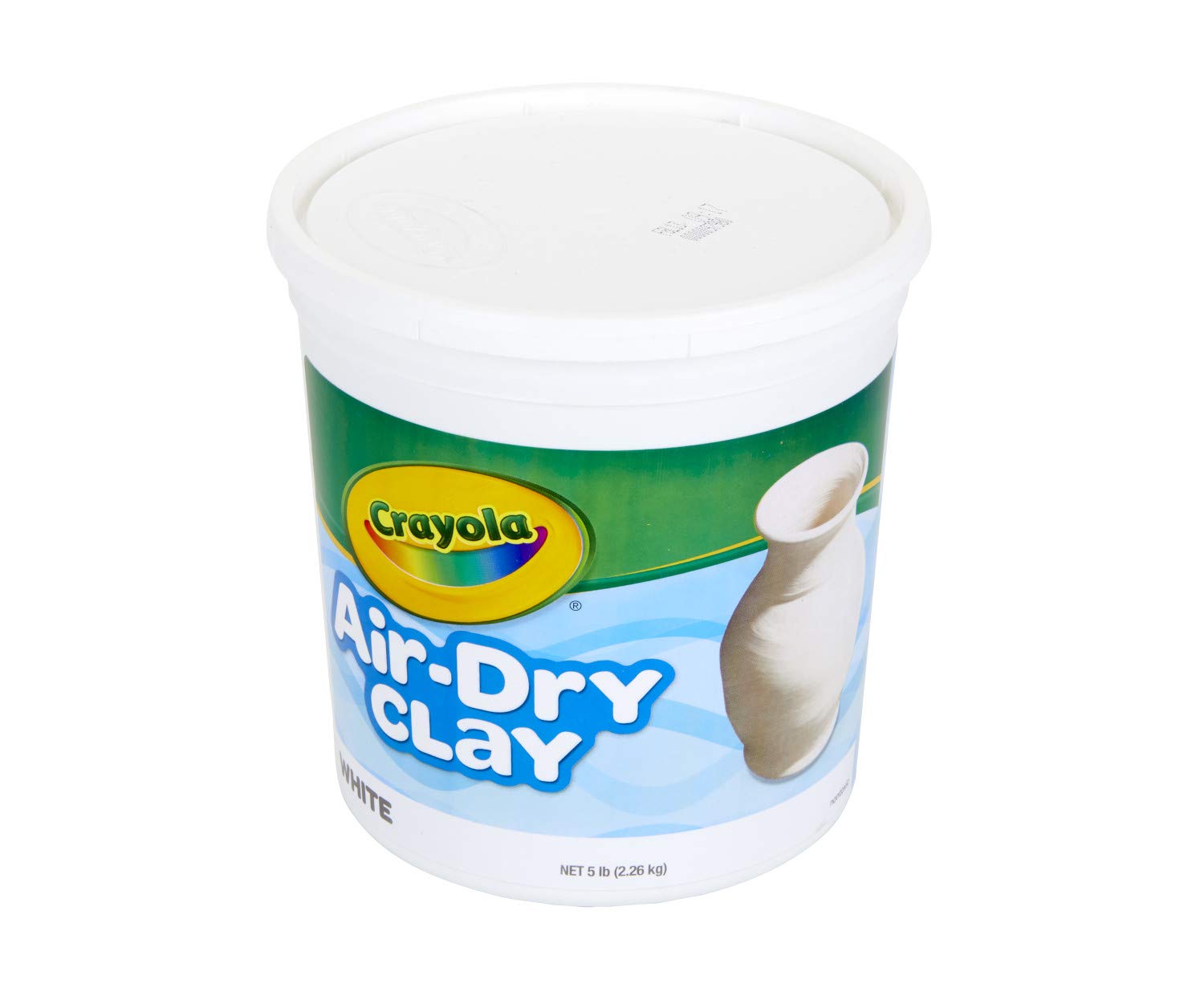 Crayola Air Dry Clay, Natural White Modeling Clay, 5 Lb Bucket