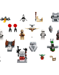 LEGO 75307 Star Wars Advent Calendar 2021，Collectible Toys from The Mandalorian(335 Pieces)
