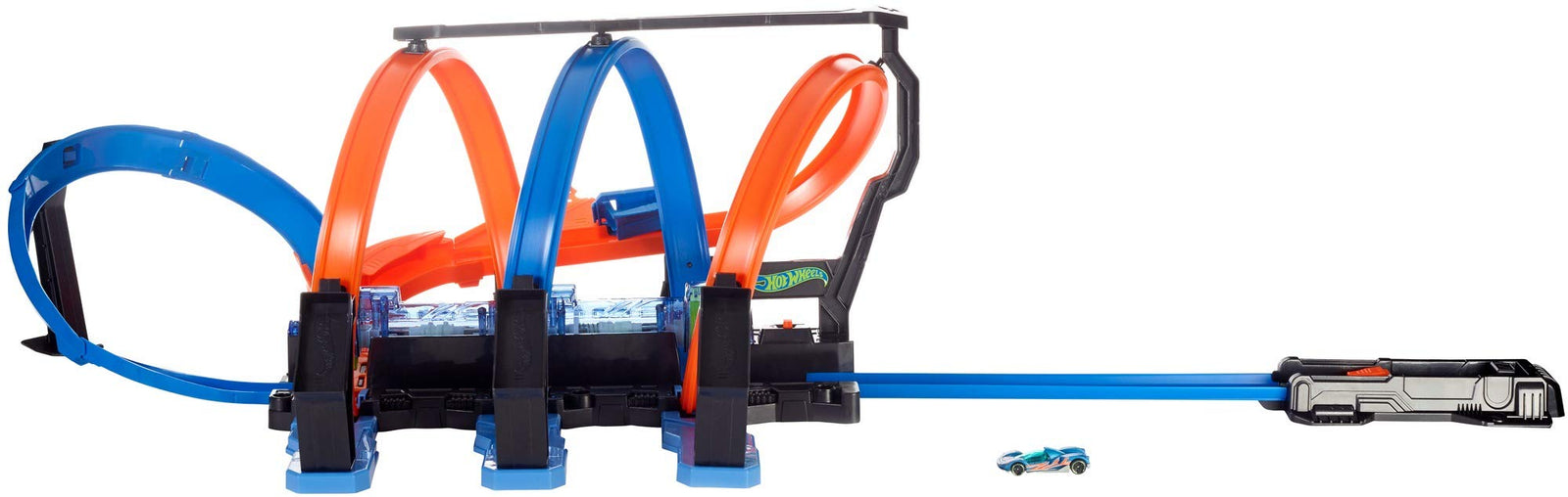 Hot Wheels Corkscrew Crash Track with Motorized Boosters [Amazon Exclusive]