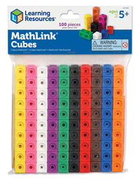 MathLink Cubes, Back to School Activities, Homeschool, Classroom Games for Teachers, Educational Counting Toy, Math Cubes, Linking Cubes, Early Math Skills, Math Manipulatives, Set of 100 Cubes, STEM toys
