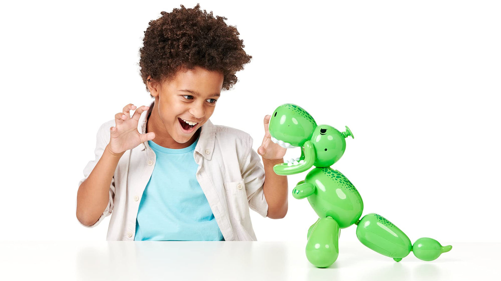 Squeakee The Balloon Dino | Interactive Dinosaur Pet Toy That Stomps, Roars and Dances. Over 70+ Sounds & Reactions, Multicolor