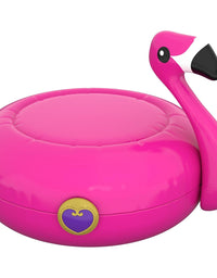 Polly Pocket Pocket World Flamingo Floatie Compact with Surprise Reveals, Micro Dolls & Accessories [Amazon Exclusive]
