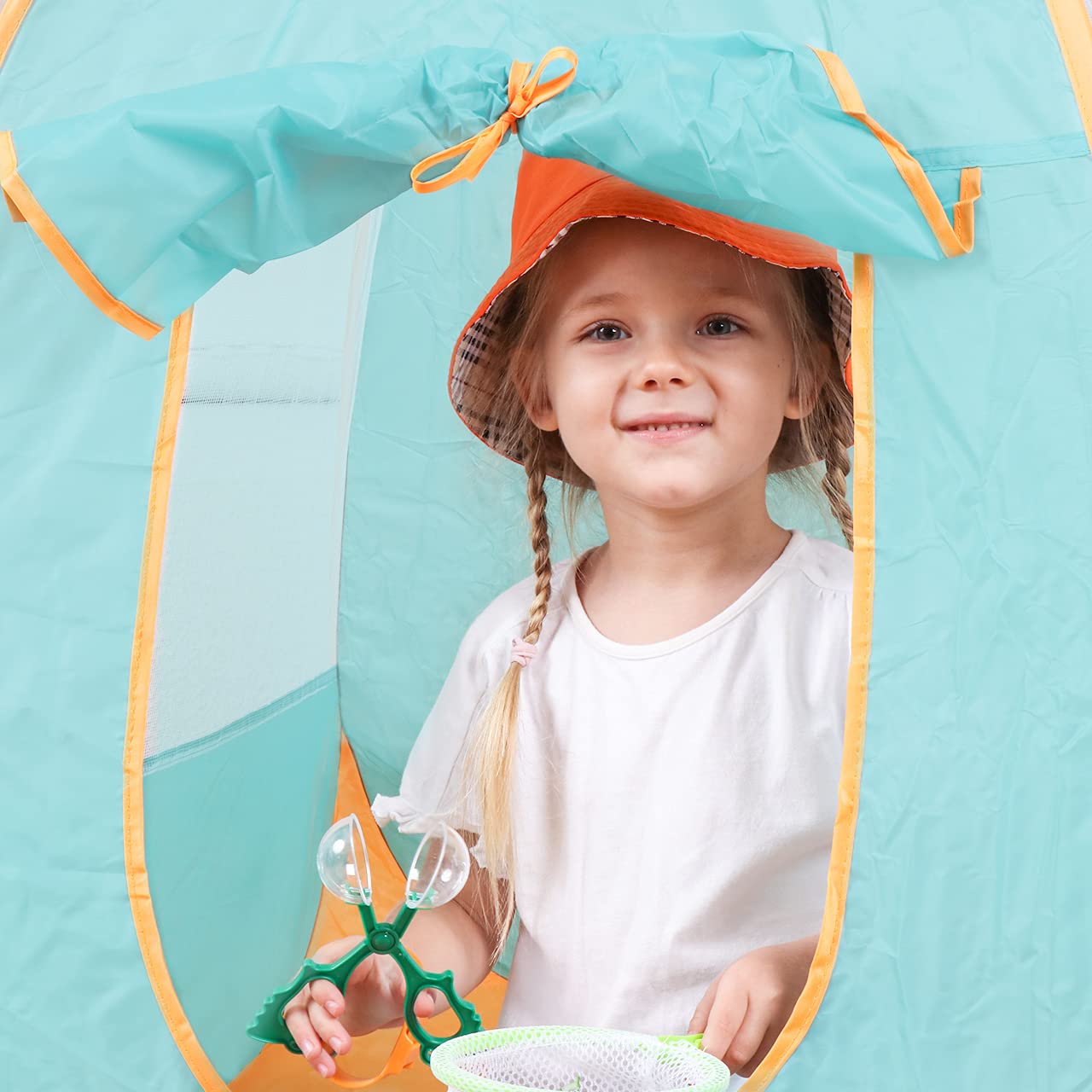 Meland Kids Camping Set with Tent 24pcs - Camping Gear Tool Pretend Play Set for Toddlers Kids Boys Girls Outdoor Toy Birthday Gift