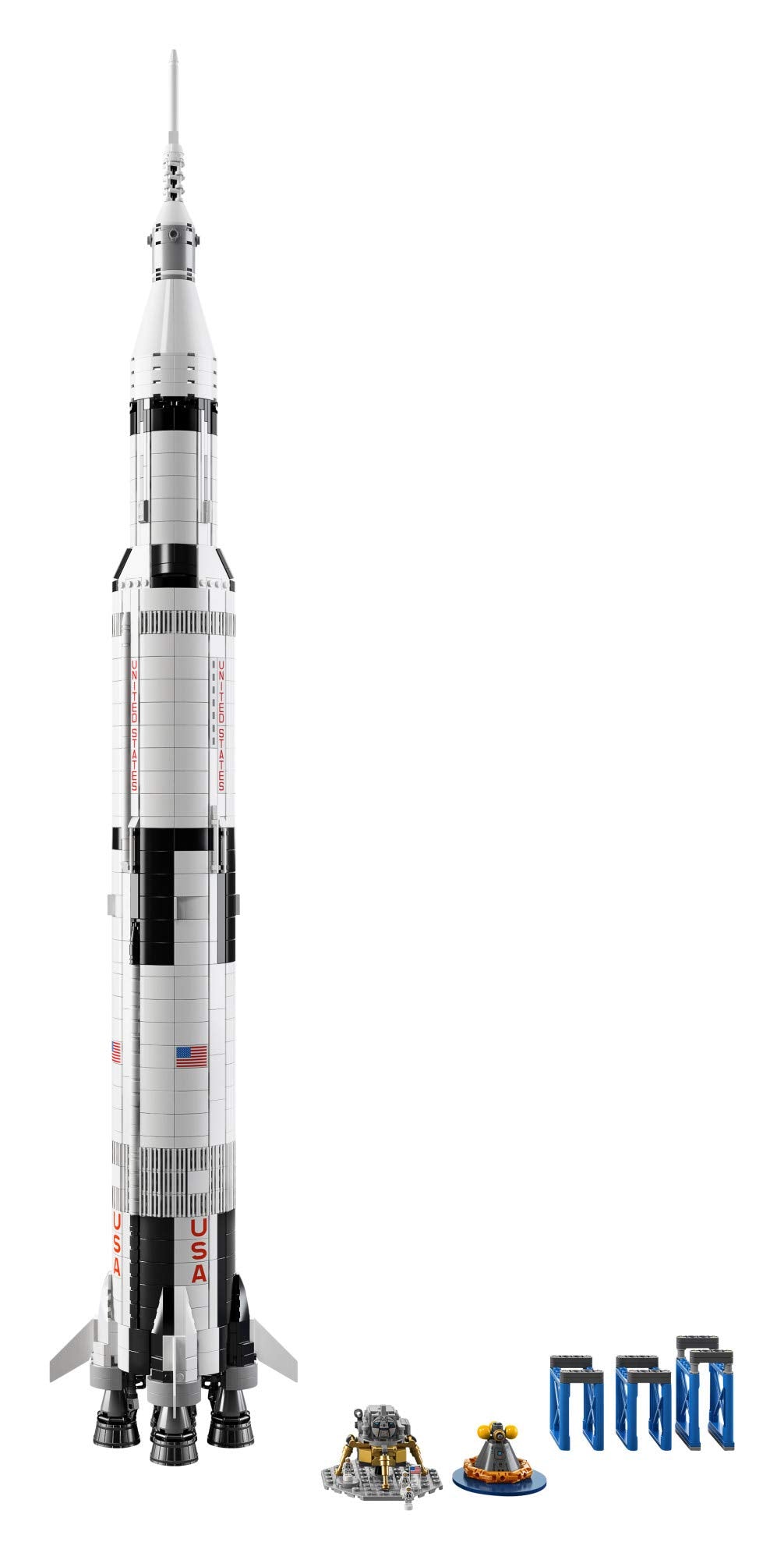 LEGO Ideas NASA Apollo Saturn V 92176 Outer Space Model Rocket for Kids and Adults, Science Building Kit (1969 Pieces)