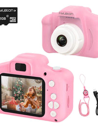 Digital Camera for Kids,hyleton 1080P FHD Kids Digital Video Camera Camcorder for 3-10 Years Girls Gift with 32GB SD Card & 2 Inch IPS Screen (Pink)
