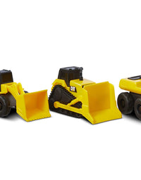 Cat Construction Little Machines 5 Pack - Great Cake Toppers - Great for Easter Baskets, Yellow
