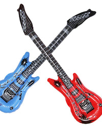Dr.dudu Inflatable Guitar, Waterproof Assorted Colors Party Decoration (6pack)
