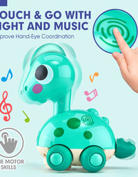 CubicFun Baby Toys 6 to 12 Months Touch & Go Music Light Baby Crawling Toys, Baby Toys 12-18 Months Gifts Toys for 1 Year Old Boy Gifts Girl Toy, Infant Baby Toddler Boy Girl Toys Age 1-2 Baby Gifts
