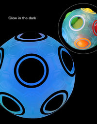 D-FantiX Rainbow Puzzle Ball Cube Magic Rainbow Ball Puzzle Bundle Stress Fidget Ball Brain Teasers Games Fidget Toys for Kids Set of 2
