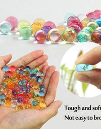 UMIKU Water Beads 50000 Soft Beads Rainbow Mix Water Growing Balls for Kids Tactile Sensory Toys Home Décor
