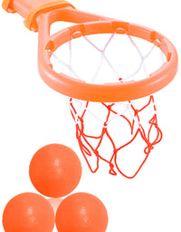 3 Bees & Me Bath Toy Basketball Hoop & Balls Set for Boys and Girls - Kid & Toddler Bath Toys Gift
