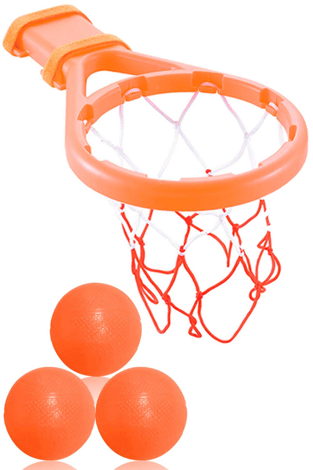 3 Bees & Me Bath Toy Basketball Hoop & Balls Set for Boys and Girls - Kid & Toddler Bath Toys Gift