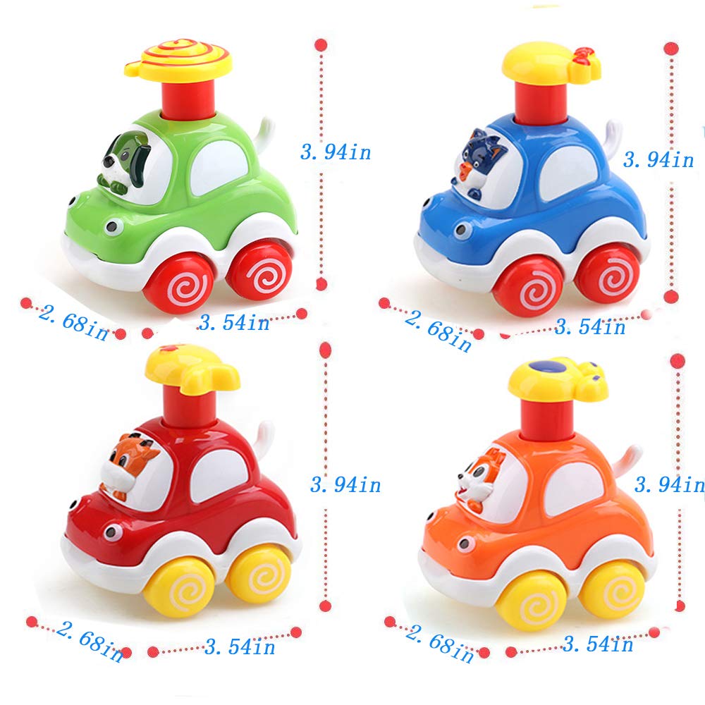 Baby Toy Cars for 1 Year Old Toddler Cartoon Wind up Cars for 2 Year Old Boys Birthday Gift Toys Age 1