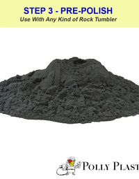 Rock Tumbler Grit Kit and Ceramic Tumbling Filler Media | Polly Plastics (4.5 Pounds Total Weight)
