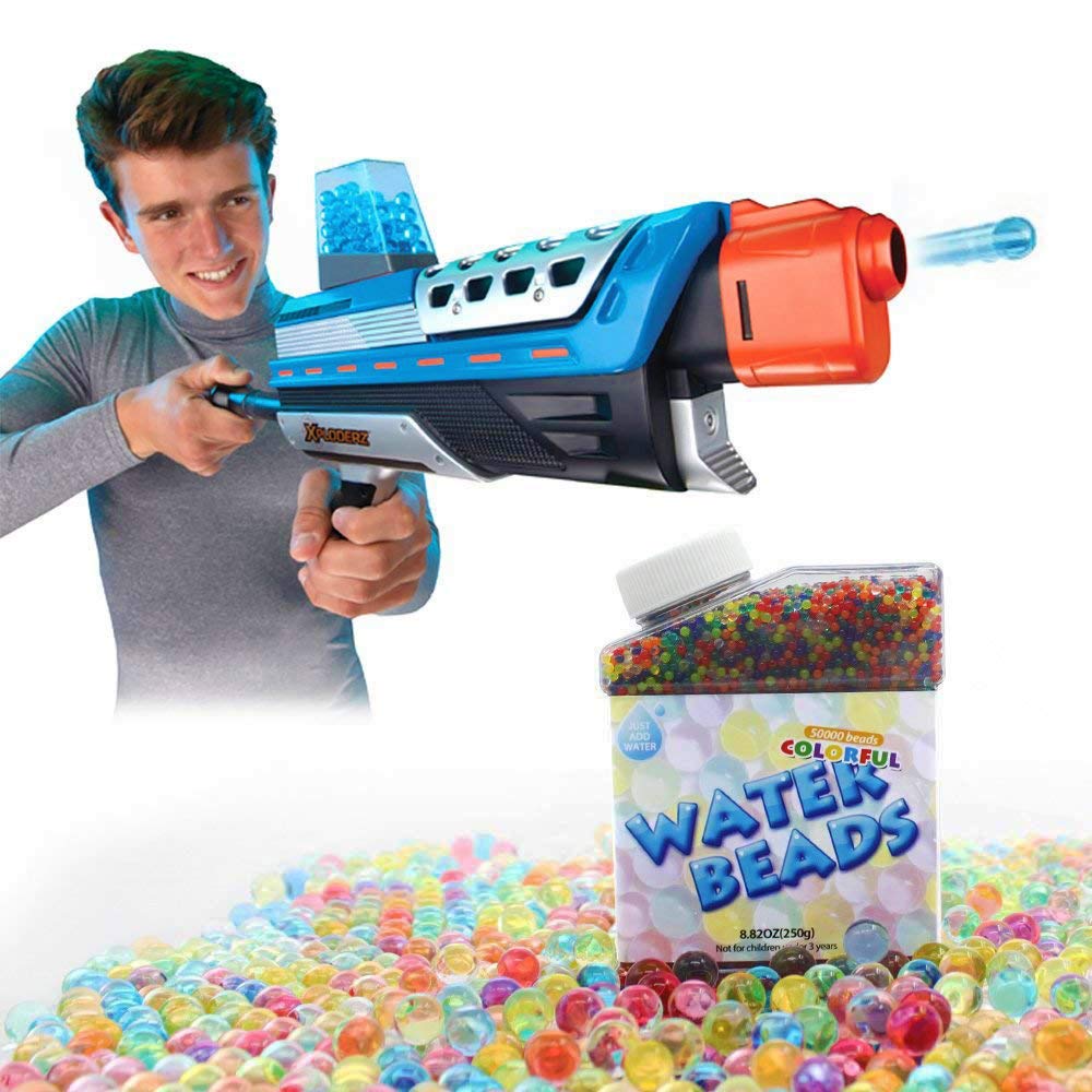 UMIKU Water Beads 50000 Soft Beads Rainbow Mix Water Growing Balls for Kids Tactile Sensory Toys Home Décor