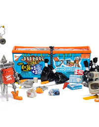 HEXBUG JUNKBOTS - Industrial Dumpster Assortment Kit - Surprise Toys in Every Box LOL with Boys and Girls - Alien Powered Toys for Kids - 50+ Pieces of Action Construction Figures - for Ages 5 and Up
