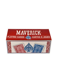 Maverick Standard Playing Cards 12 Pack, Poker Size Standard Index, 12 Decks of Cards (6 Blue and 6 Red), Blackjack, Euchre, Canasta, Pinochle Card Game
