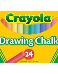 Crayola Drawing Chalk Sticks, Assorted Colors, Box Of 24
