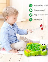 YEEBAY Interactive Whack A Frog Game, Learning, Active, Early Developmental Toy, Fun Gift for Age 3, 4, 5, 6, 7, 8 Years Old Kids, Boys, Girls,2 Hammers Included
