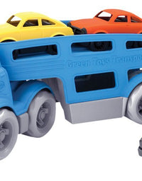 Green Toys Car Carrier, Blue - Pretend Play, Motor Skills, Kids Toy Vehicle. No BPA, phthalates, PVC. Dishwasher Safe, Recycled Plastic, Made in USA.
