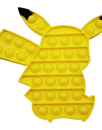 Boxgear Pikachu Fidget Toy Pop Pop– Pop Fidget Toy for Kids and Adults – Stress Relief Fidget – Anti Stress Squeeze Toy - Animal Silicone Fidget Blocks – Lightweight and Durable
